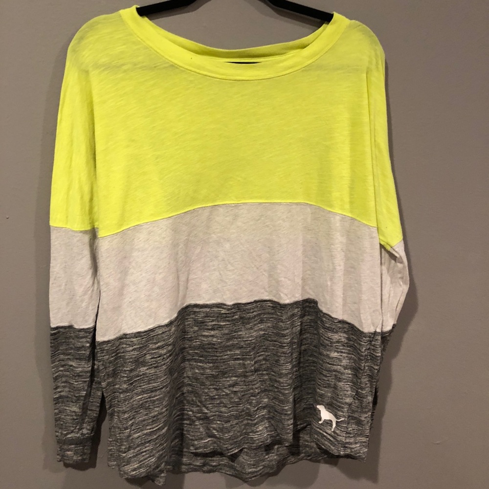 PINK Color Block Long-sleeve